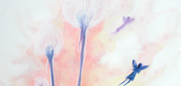 Fairies at dusk - Illustration